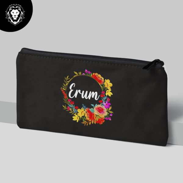 Customize Your Velvet Makeup Pouch With Your Name